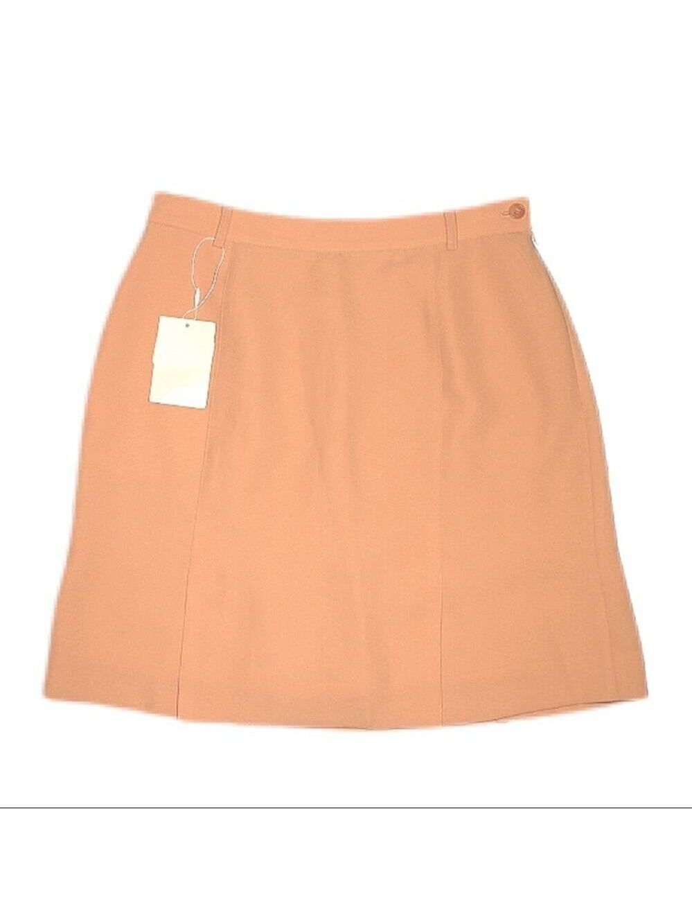 NWT Astra Classic Peach Tailored Mini Skirt Size 8